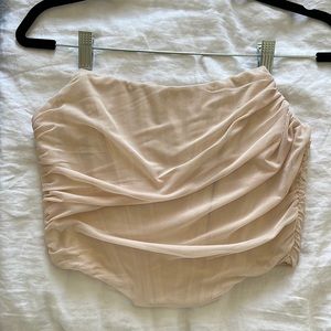 Beige corset top